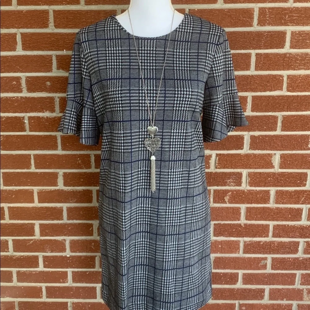 Calvin Klein flutter sleeve dress